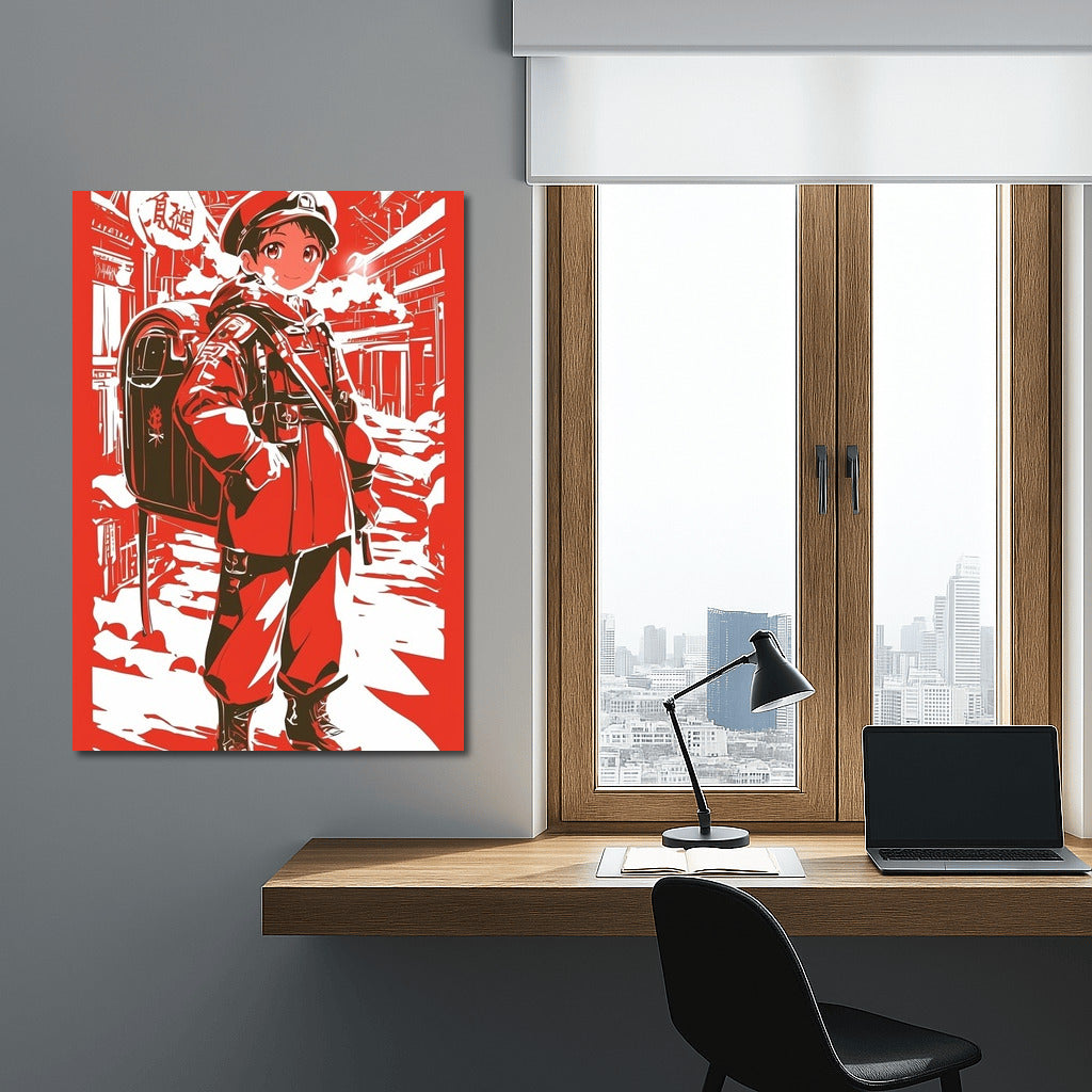 Urban Whirlwind: Hero in Color