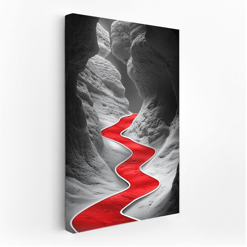 The Scarlet Path Among the White Giants