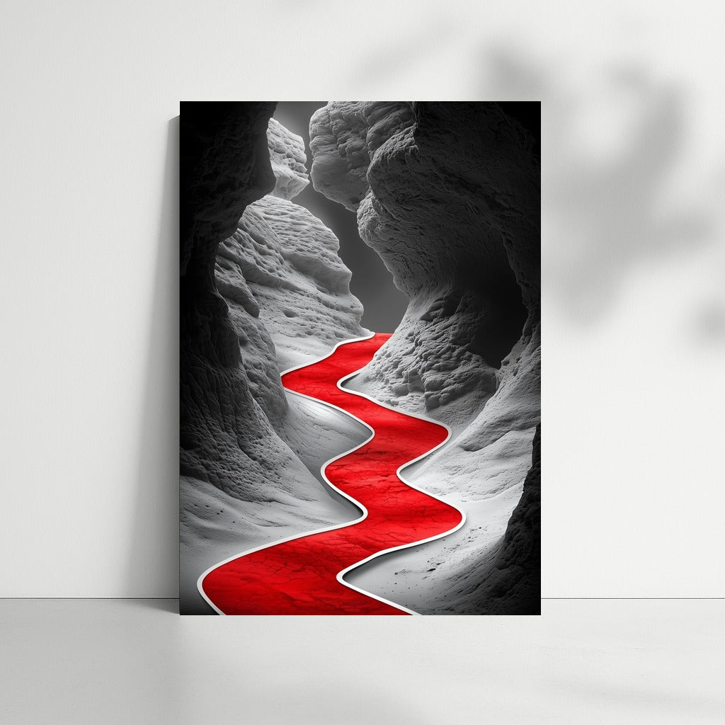 The Scarlet Path Among the White Giants