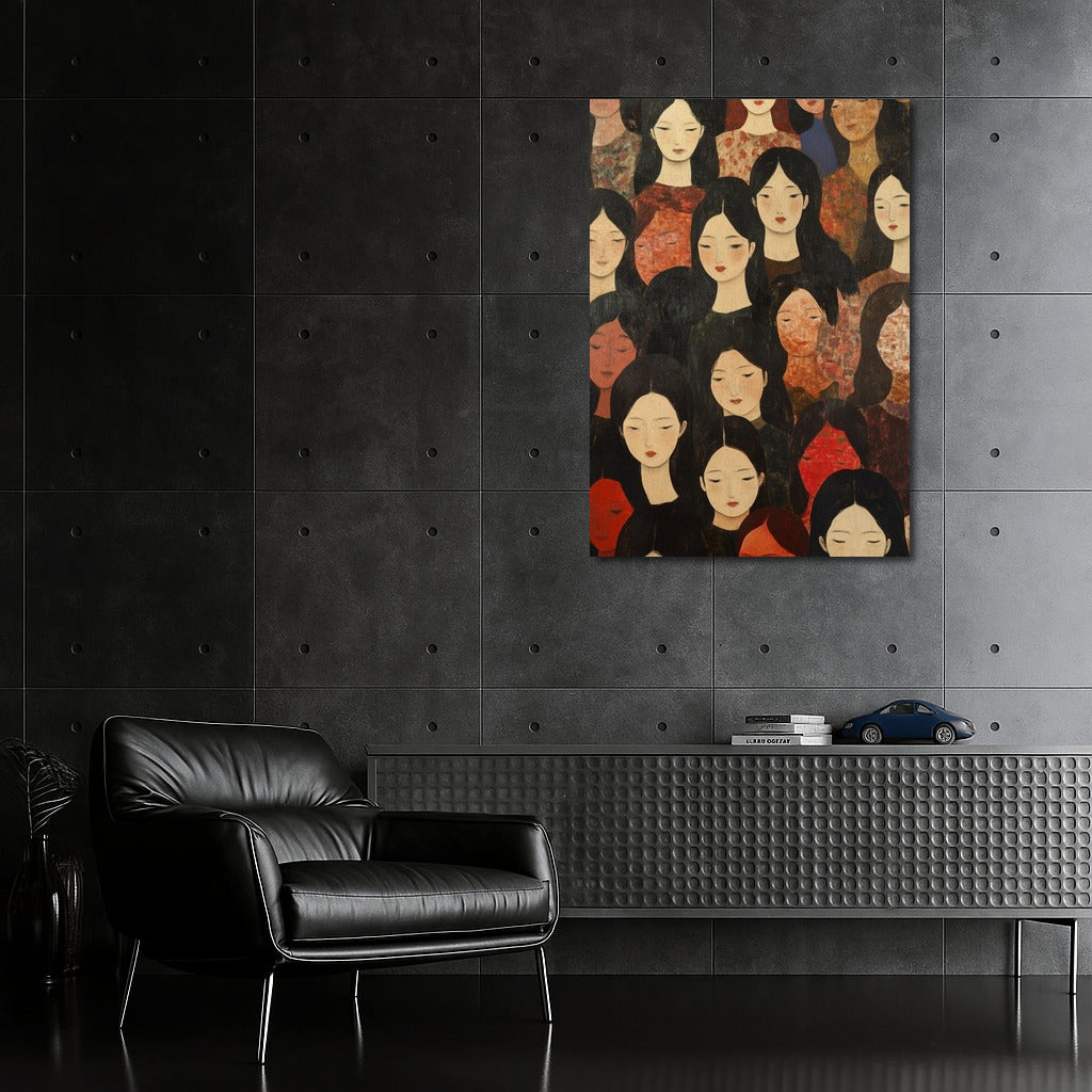 Merging Silhouettes: Symphony of Colors