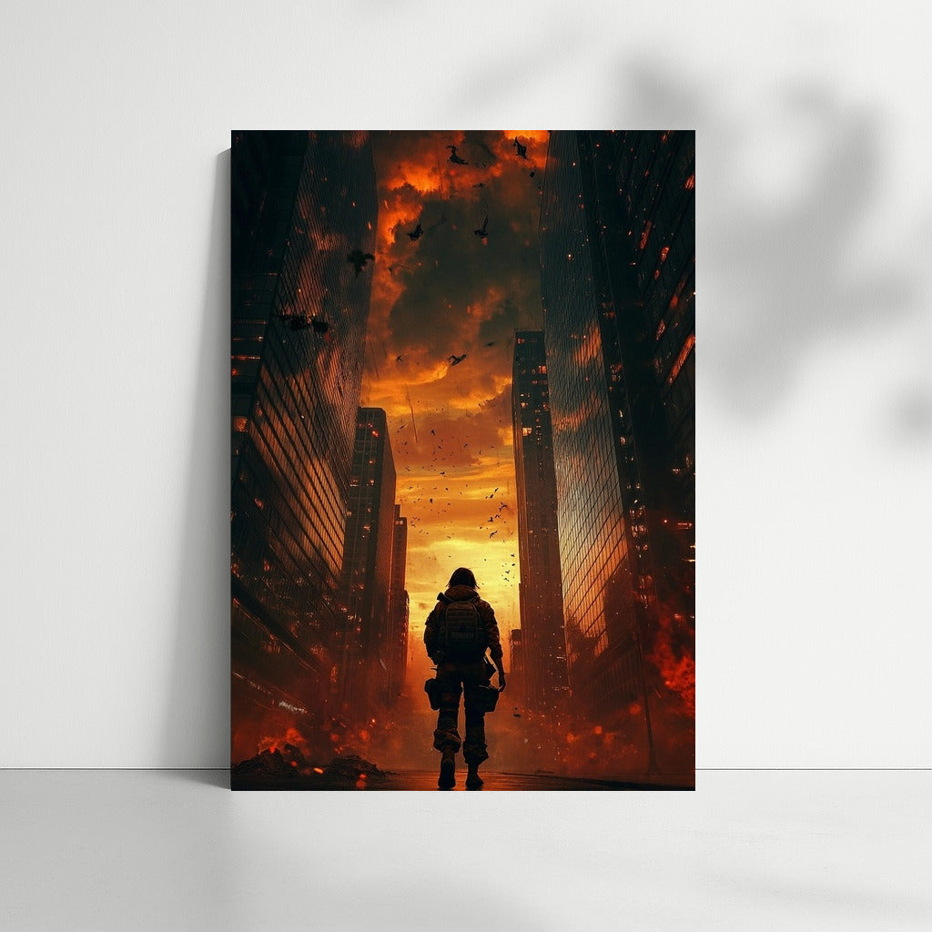 The Lonely Guardian of the Burning City