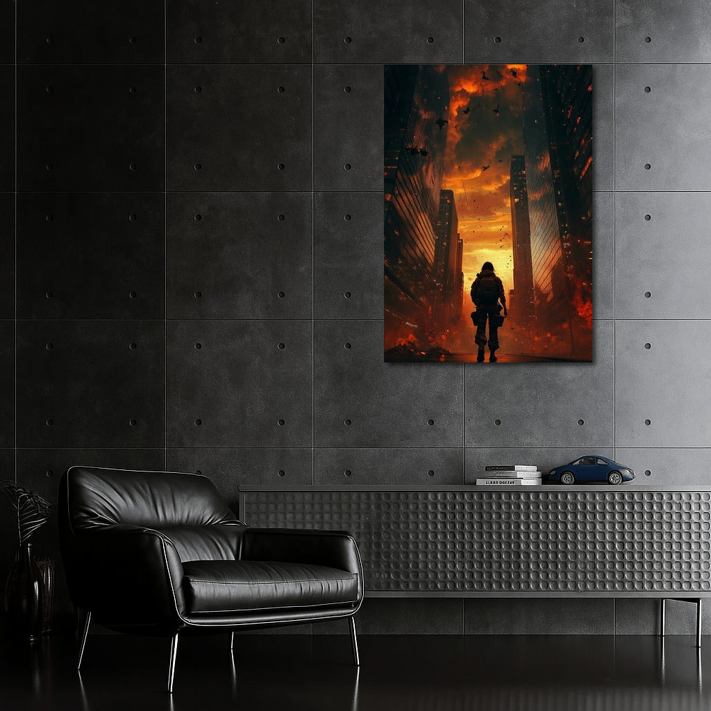 The Lonely Guardian of the Burning City