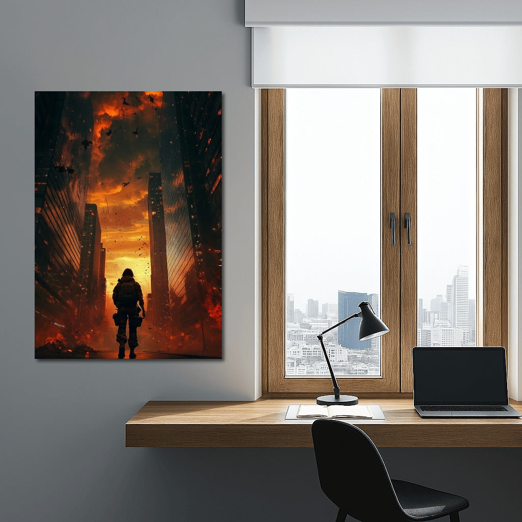 The Lonely Guardian of the Burning City