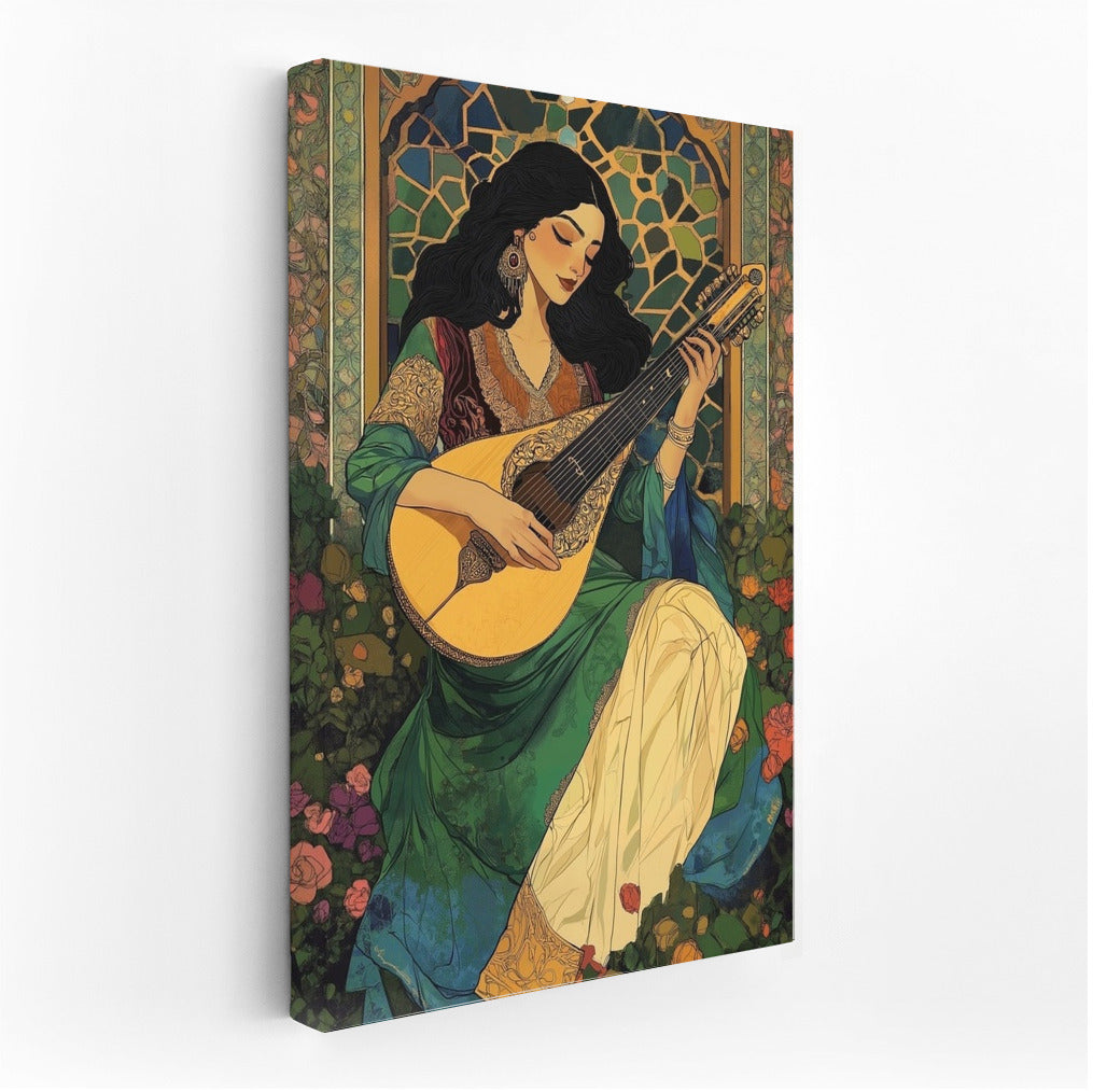 Lute in the Flower Curtain