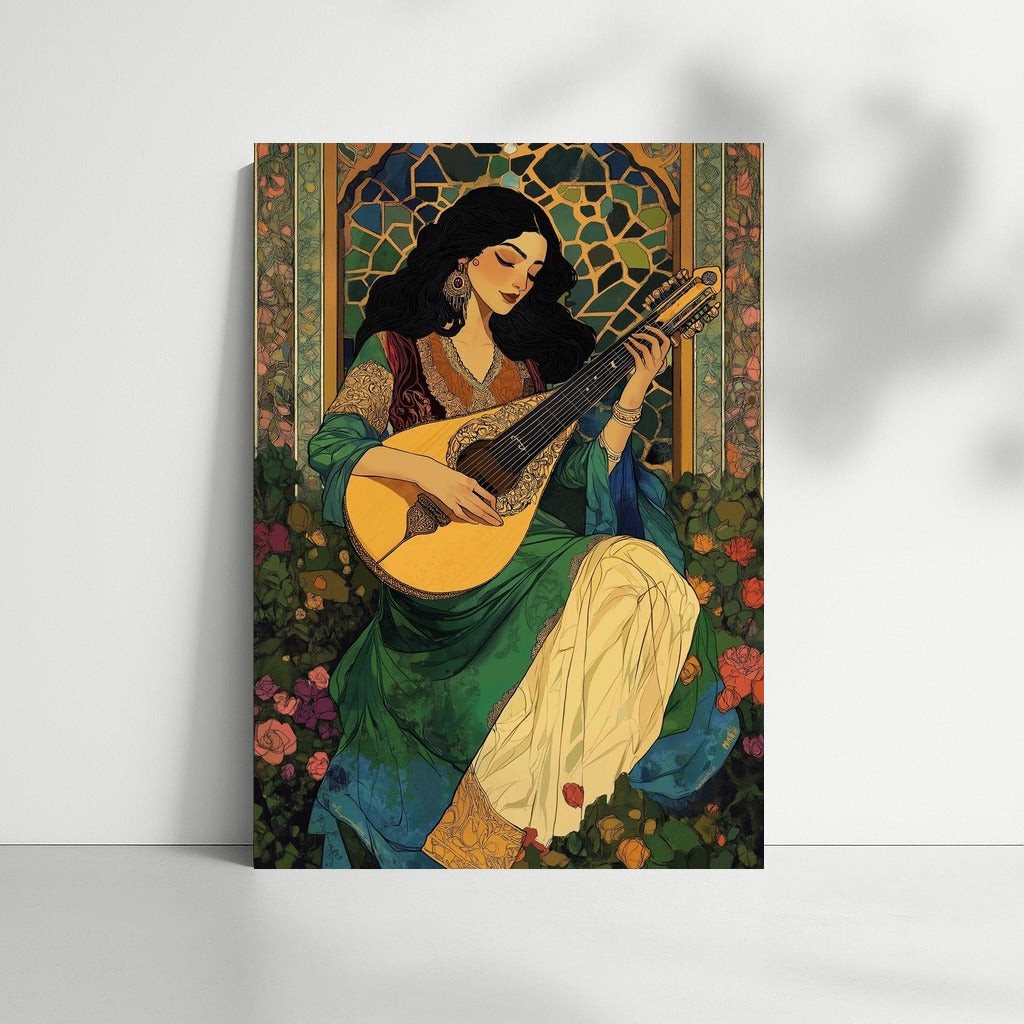 Lute in the Flower Curtain