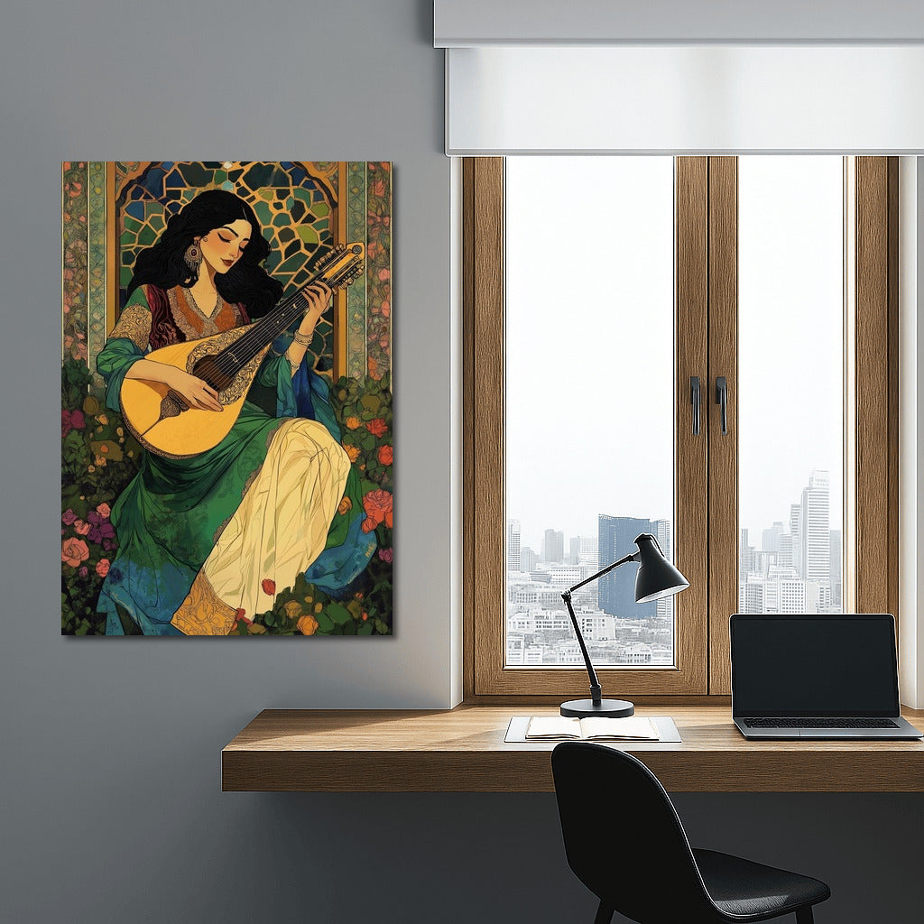 Lute in the Flower Curtain