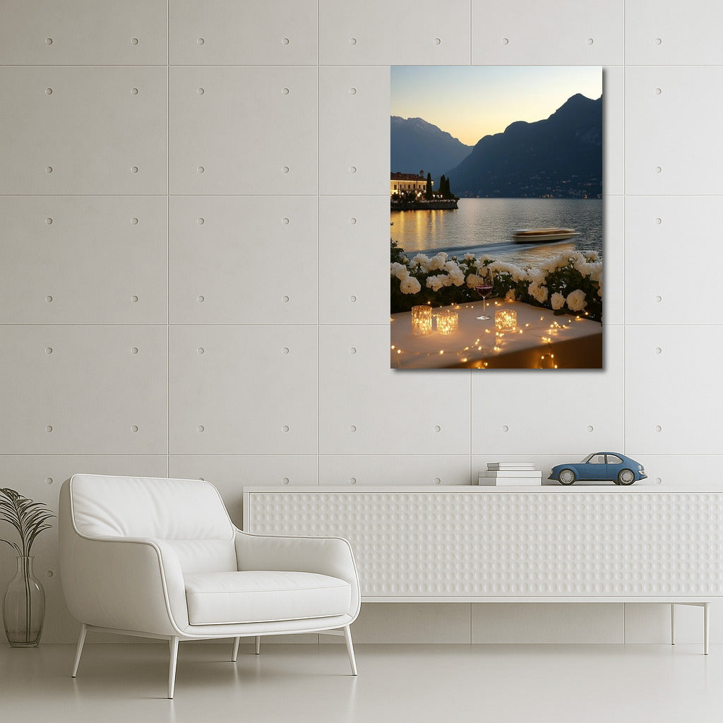 Candlelight by the Mountain Lake