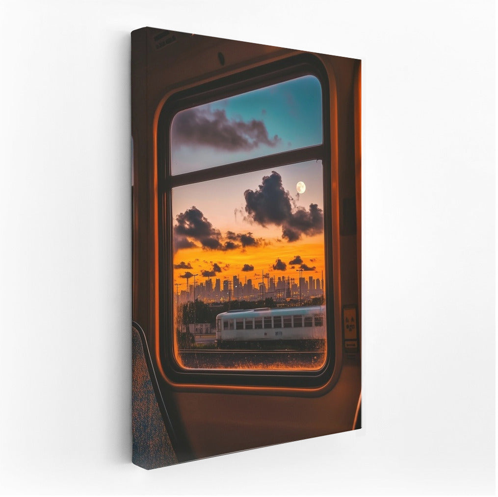 Through the Window of Eternity: Urban Symphony of Sunset