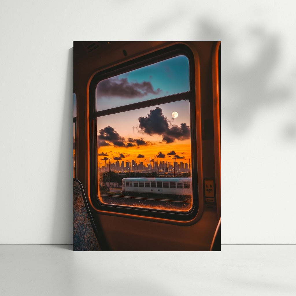 Through the Window of Eternity: Urban Symphony of Sunset