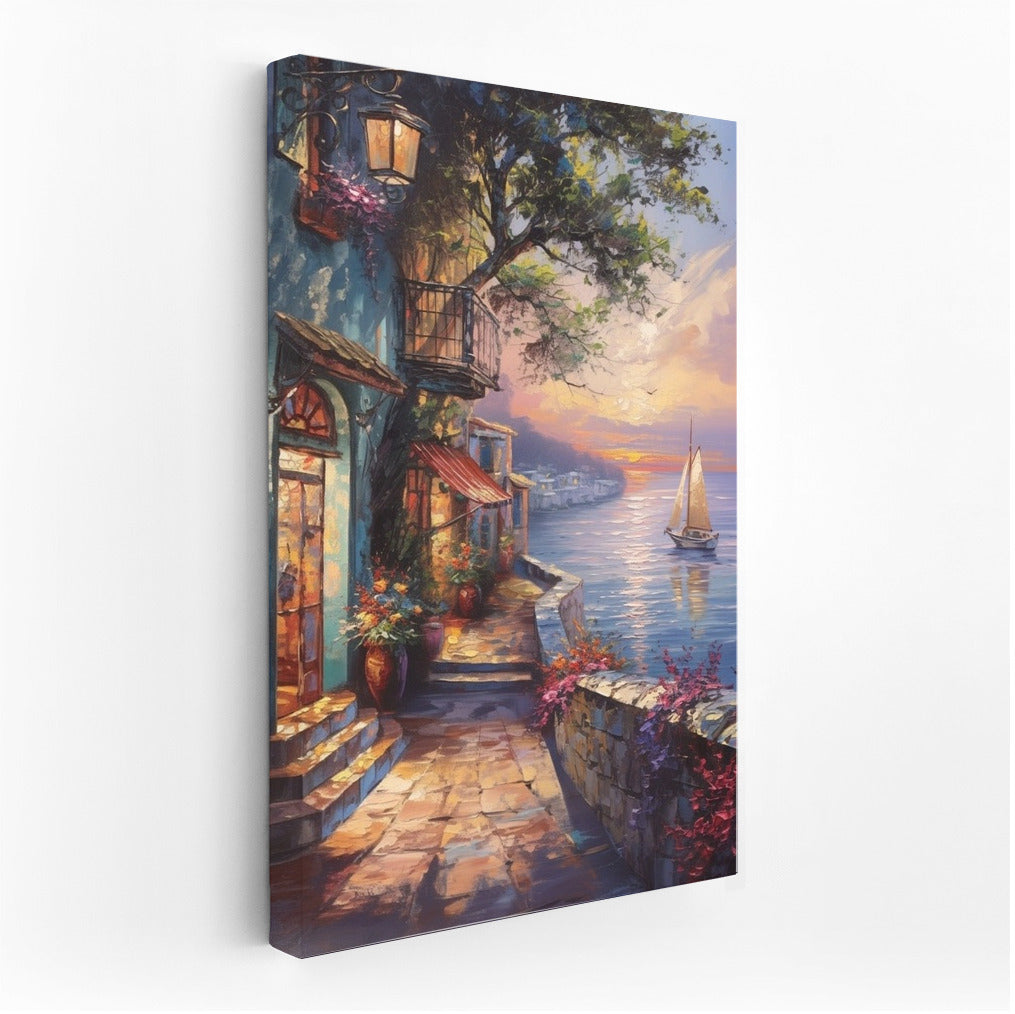Sailboat in the Sunset's Embrace