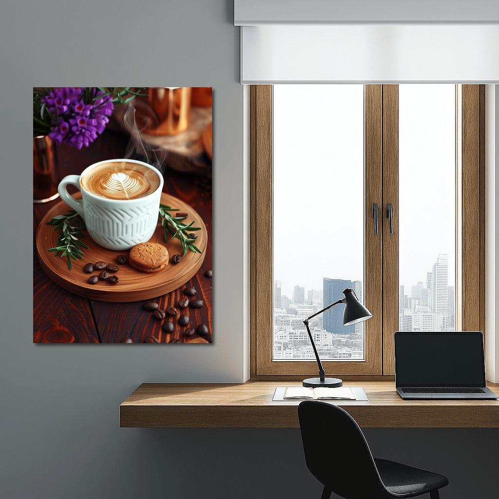 Cappuccino in the Embrace of the Morning