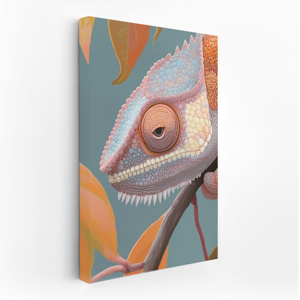 Chameleon in the Dance of Flowers