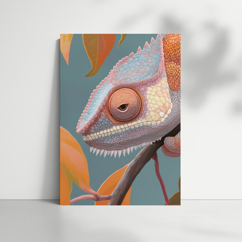 Chameleon in the Dance of Flowers