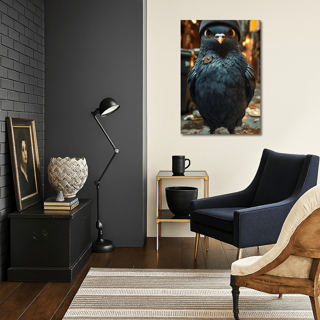 City Charm: Bird in the Hat