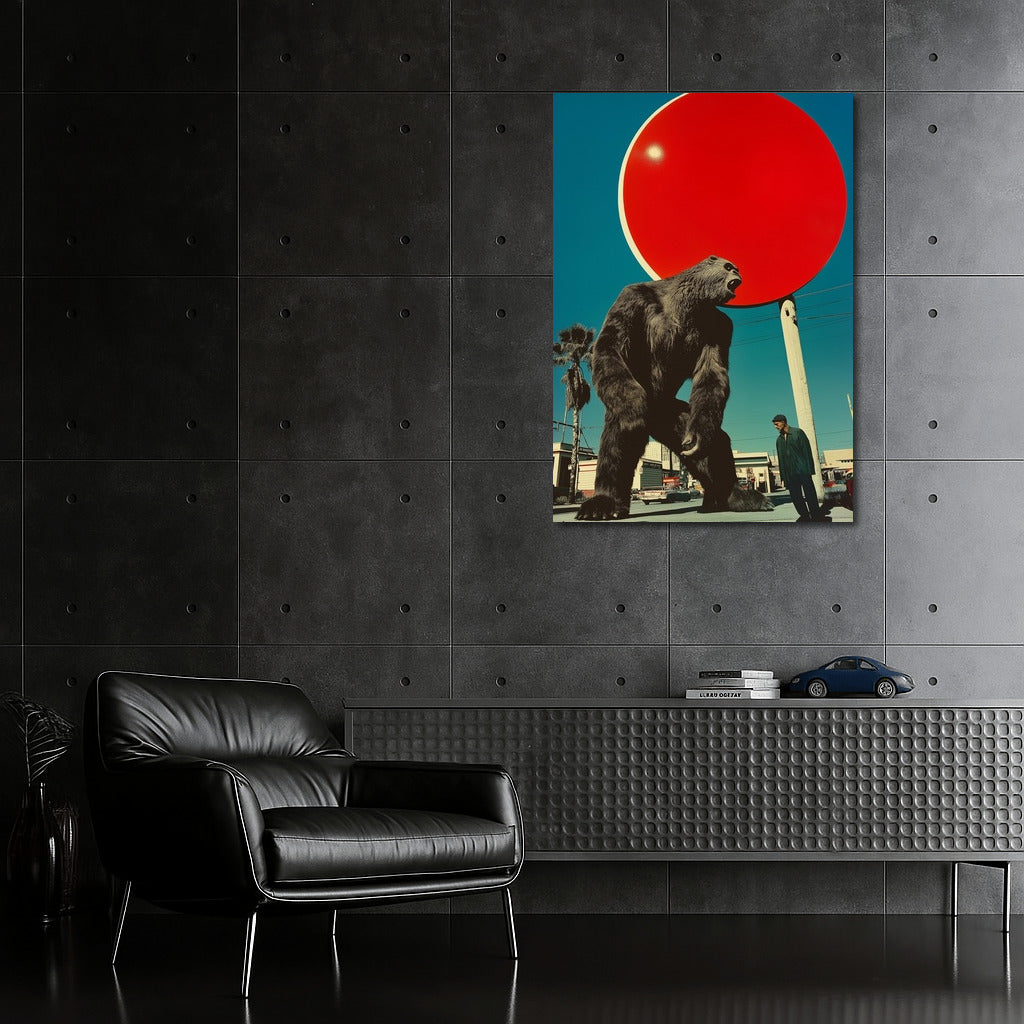 Titan and Shadow at the Scarlet Sun