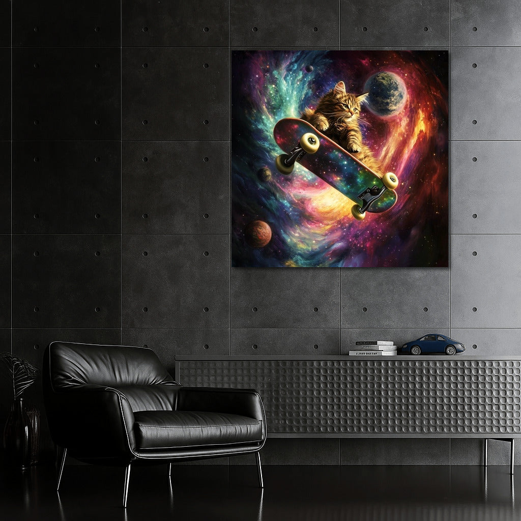 Star Skateboarder: Cat in Space