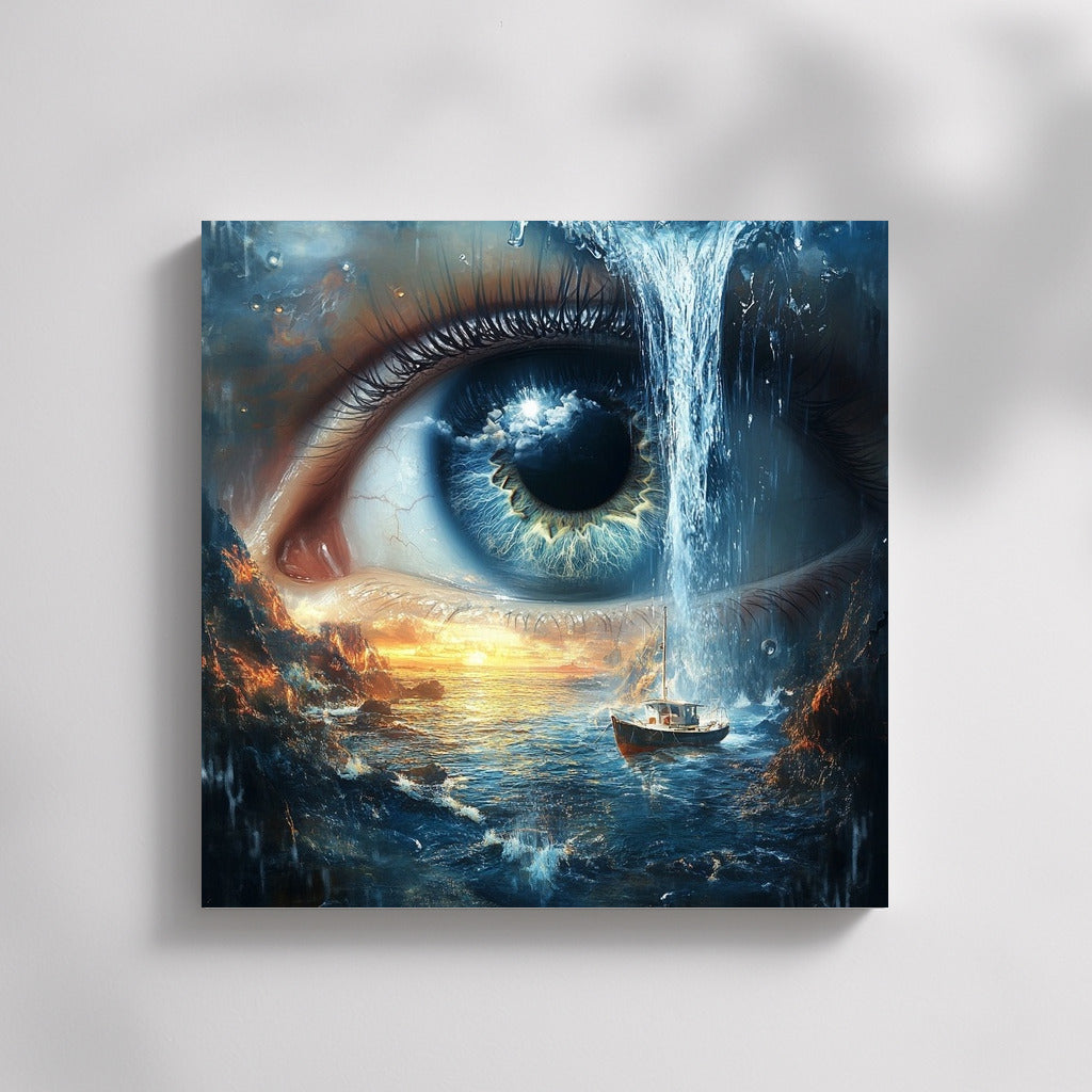 Cosmic Waterfall of Gaze