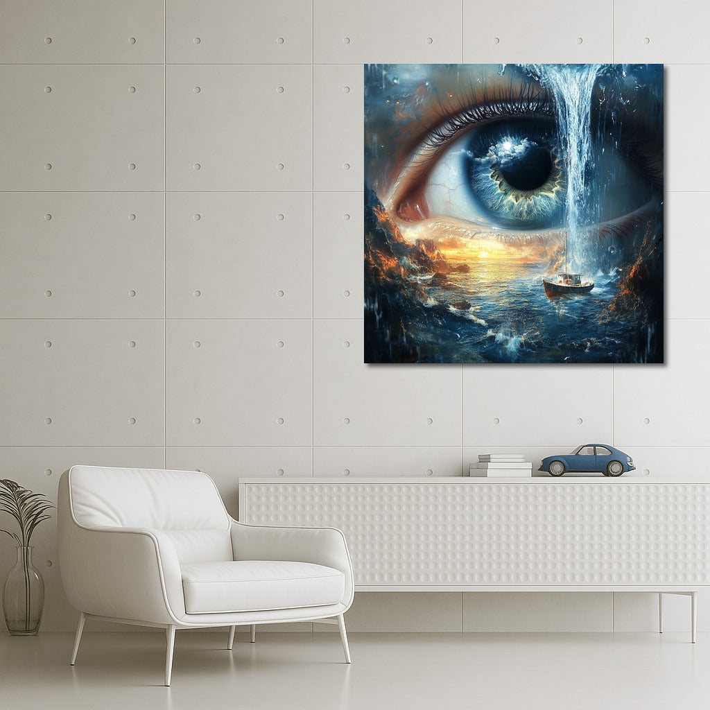 Cosmic Waterfall of Gaze