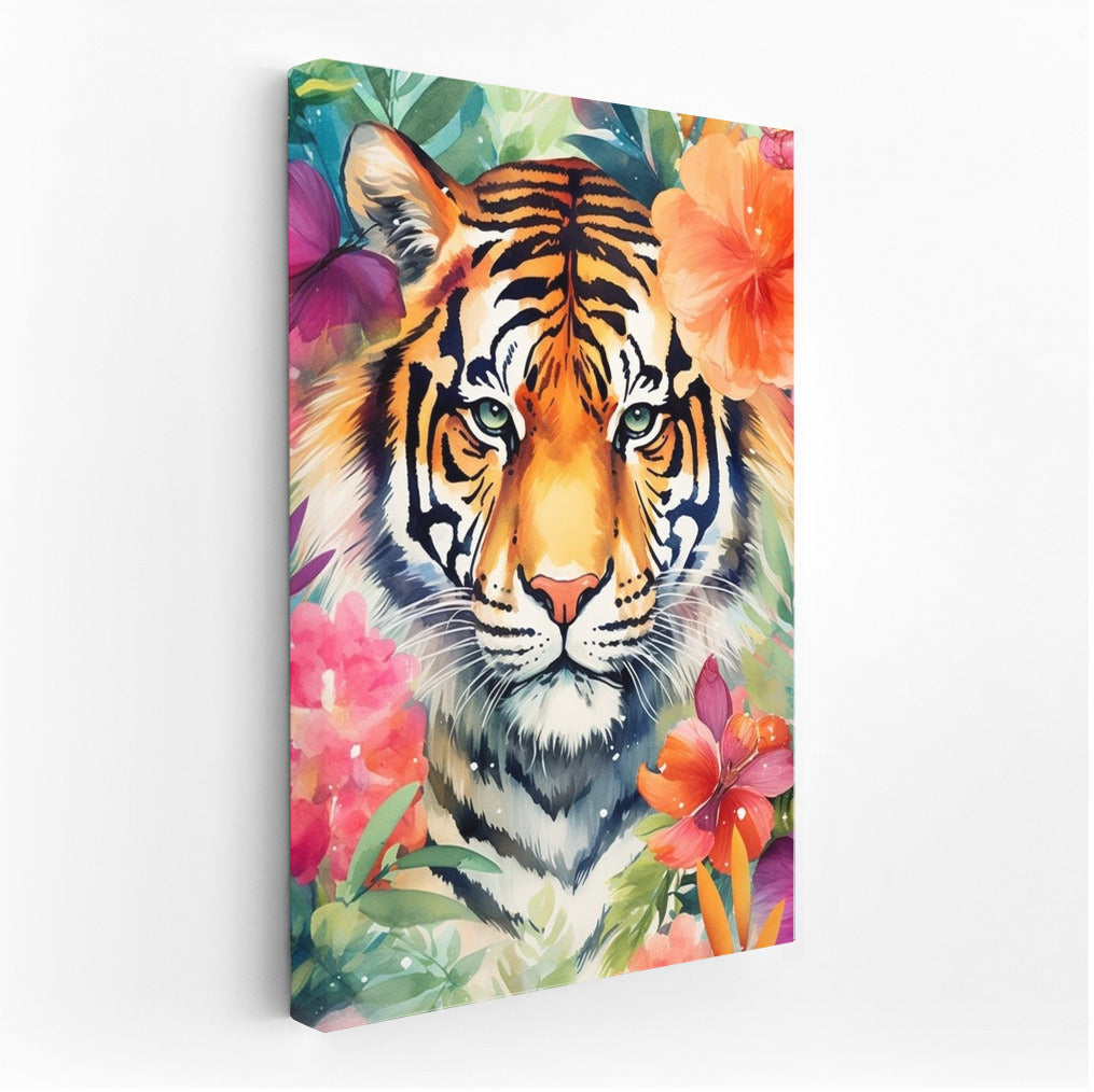 Tiger Symphony in Flowers
