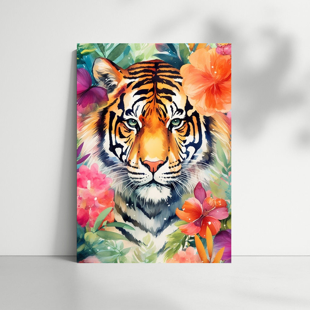 Tiger Symphony in Flowers