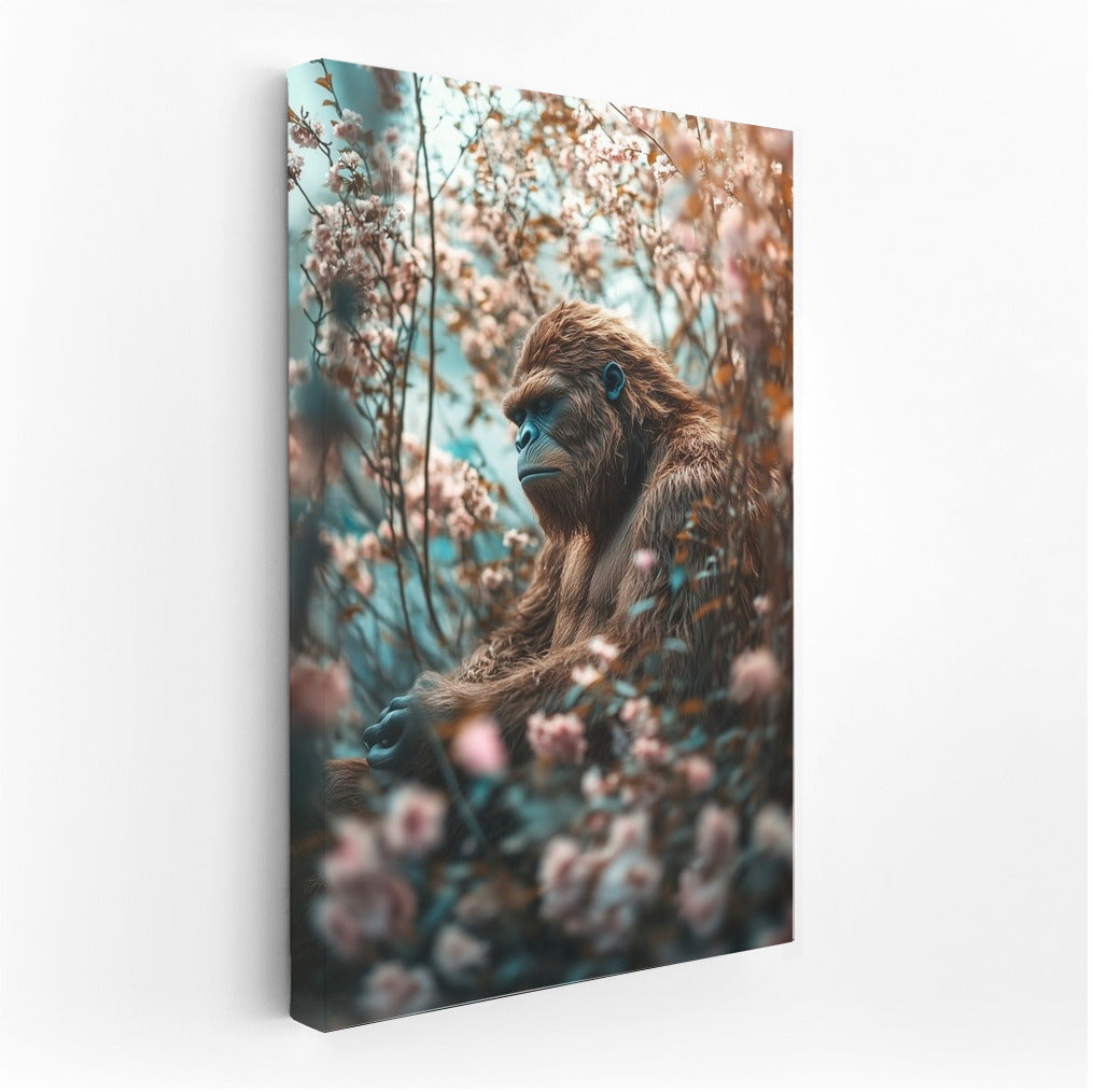 A pensive inhabitant of flowering branches