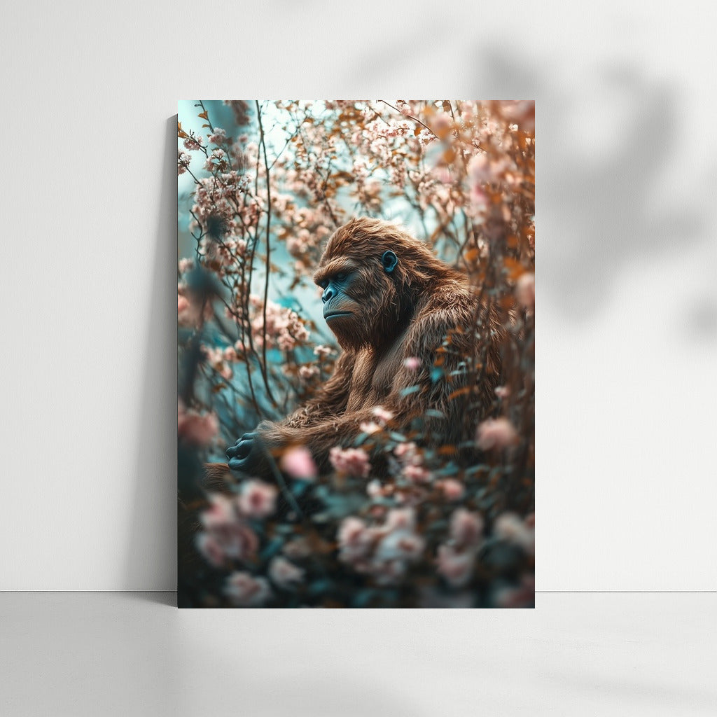 A pensive inhabitant of flowering branches