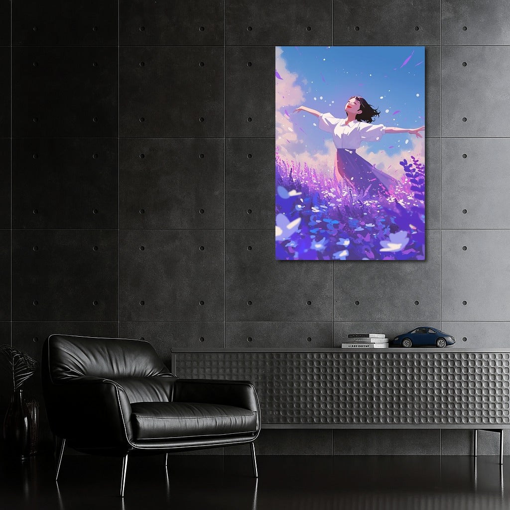 Violet Dreams: Freedom in Flowers
