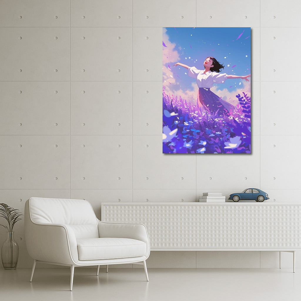 Violet Dreams: Freedom in Flowers