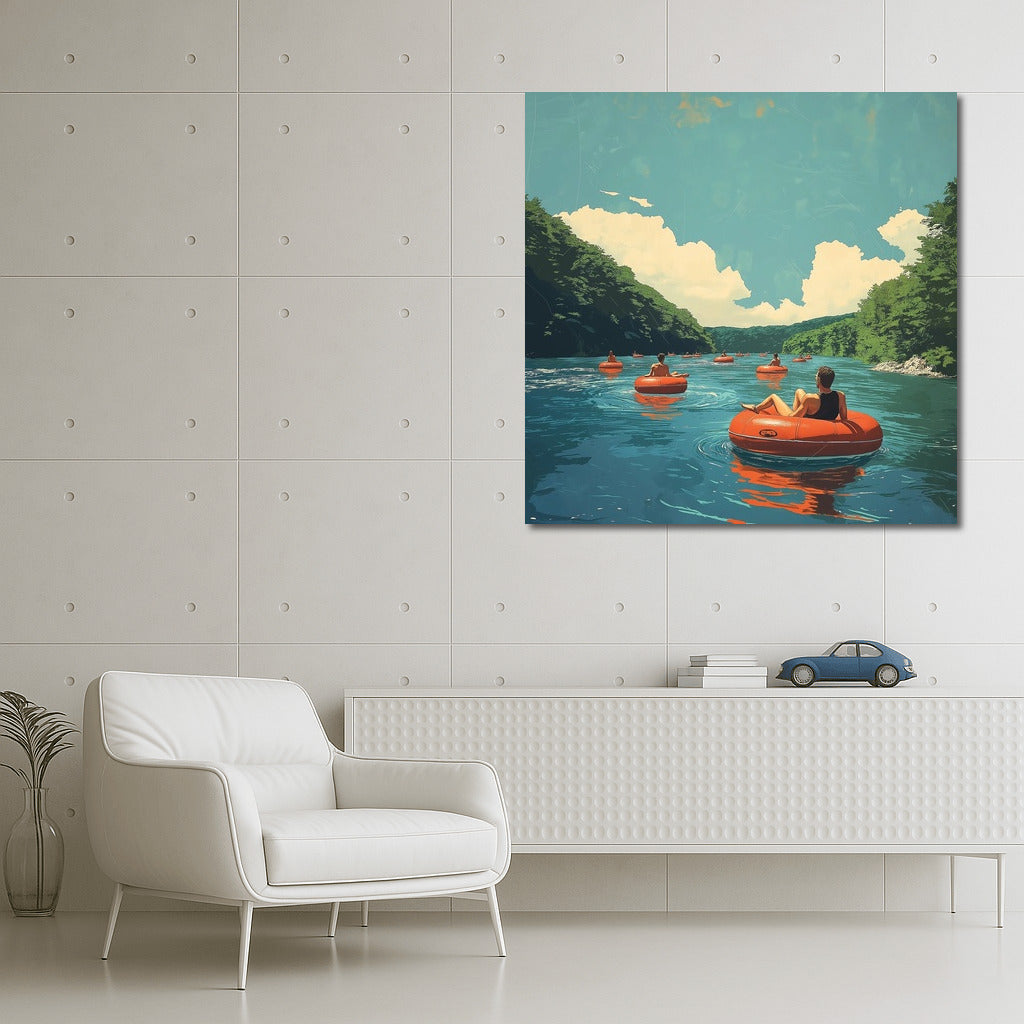 Floating Moments of Summer Paradise