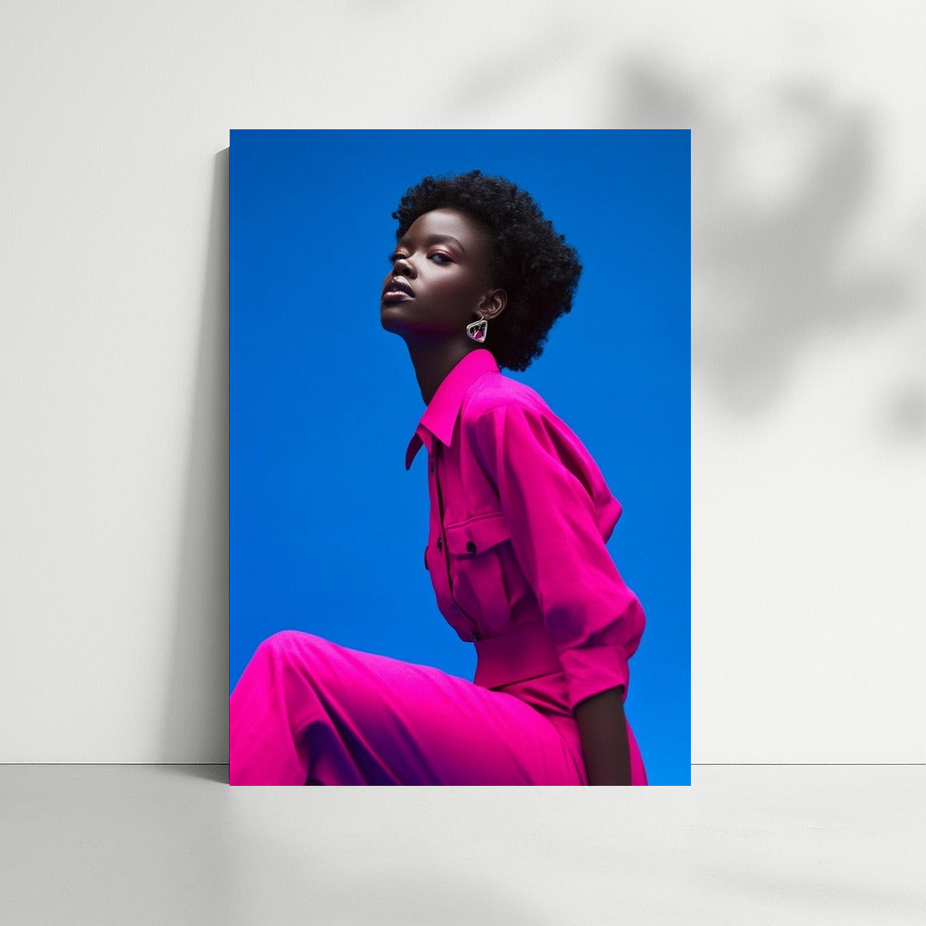 Pink Muse in the Blue Sky