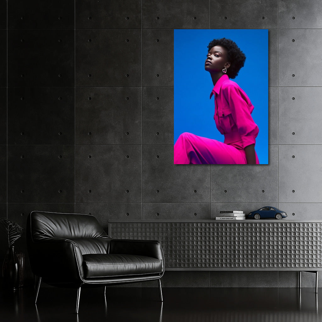 Pink Muse in the Blue Sky