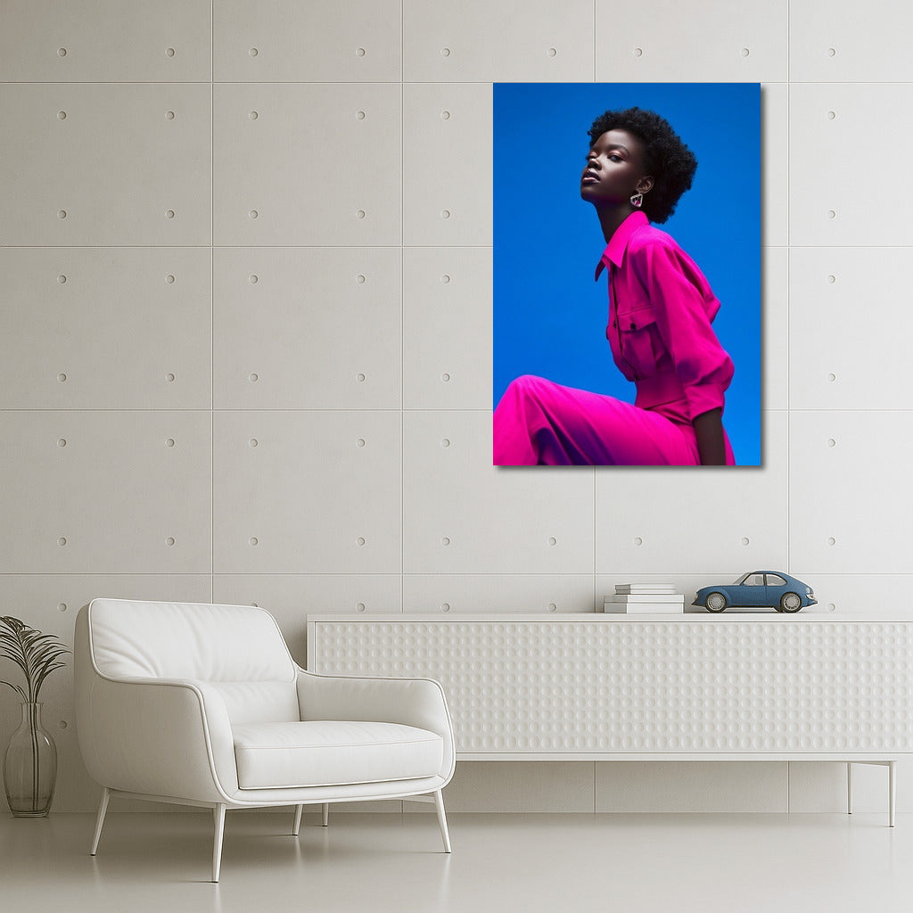 Pink Muse in the Blue Sky