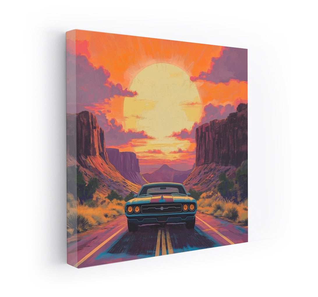 Sunset Voyage: Vintage on the Orange Wave