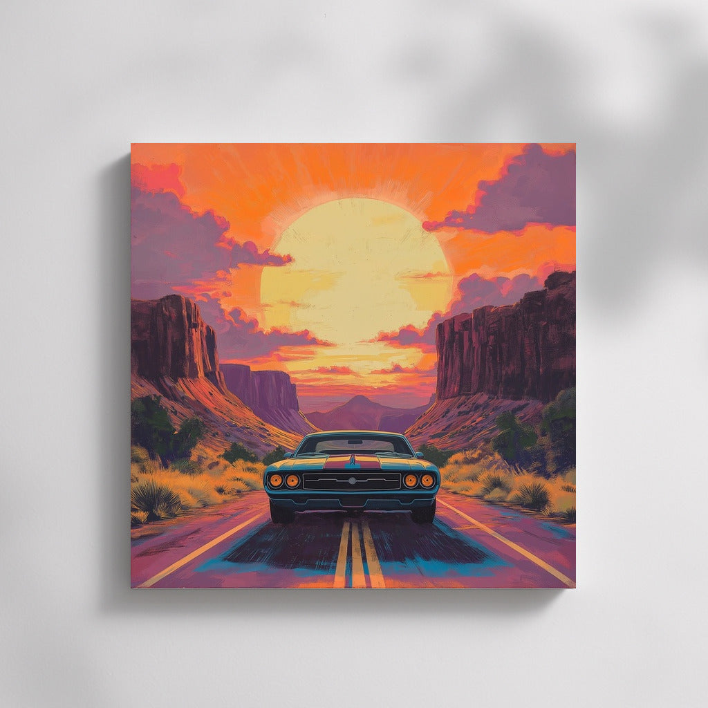 Sunset Voyage: Vintage on the Orange Wave