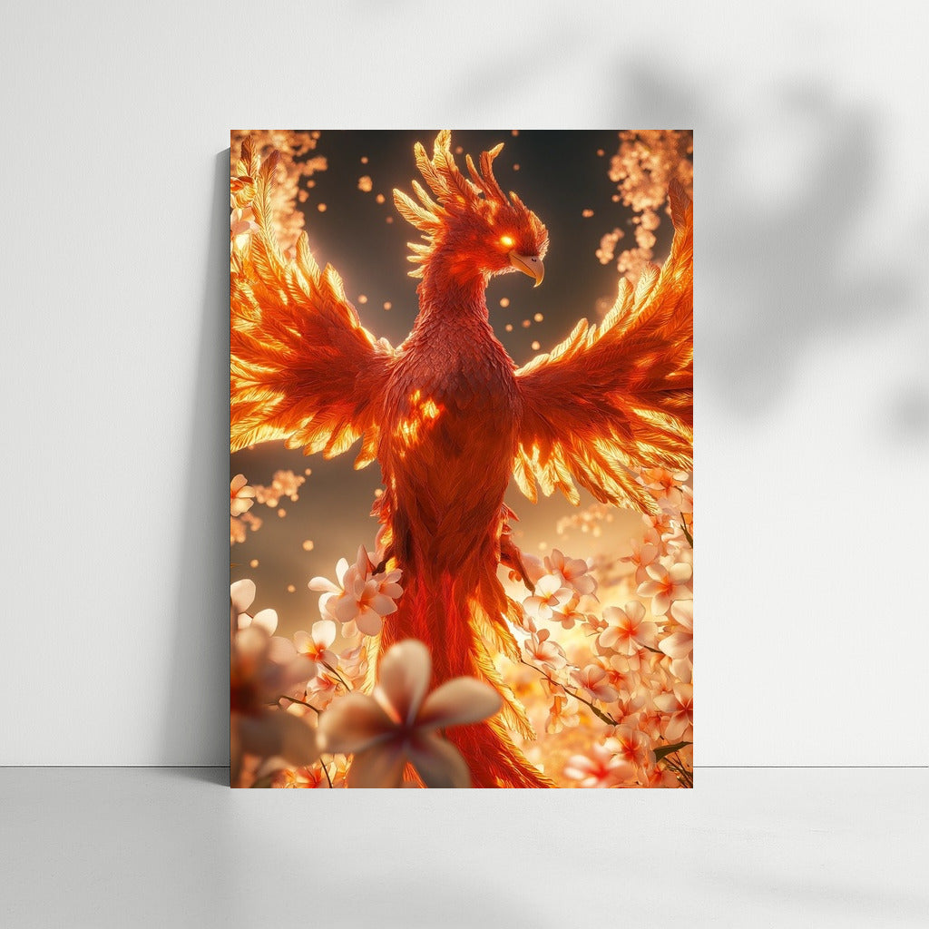 Floral Phoenix: Flight of the Fire Wings