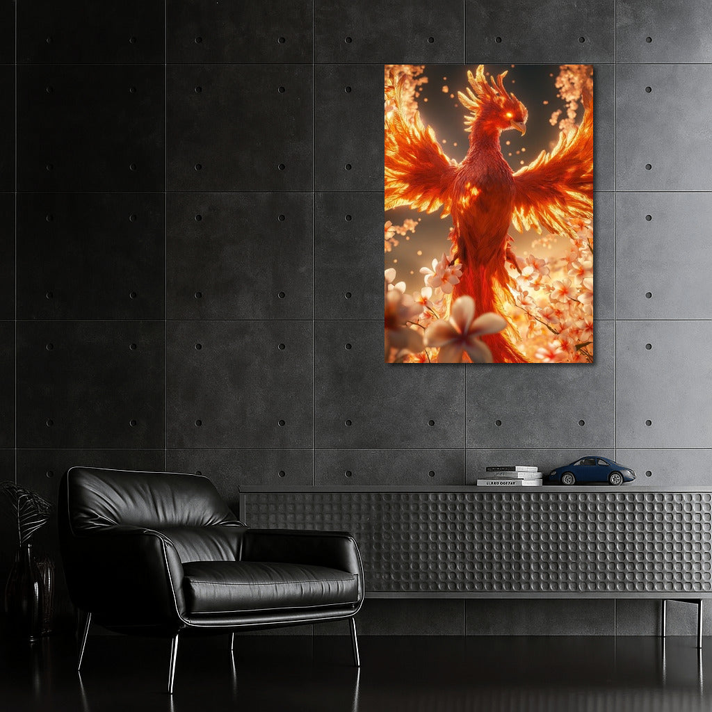 Floral Phoenix: Flight of the Fire Wings