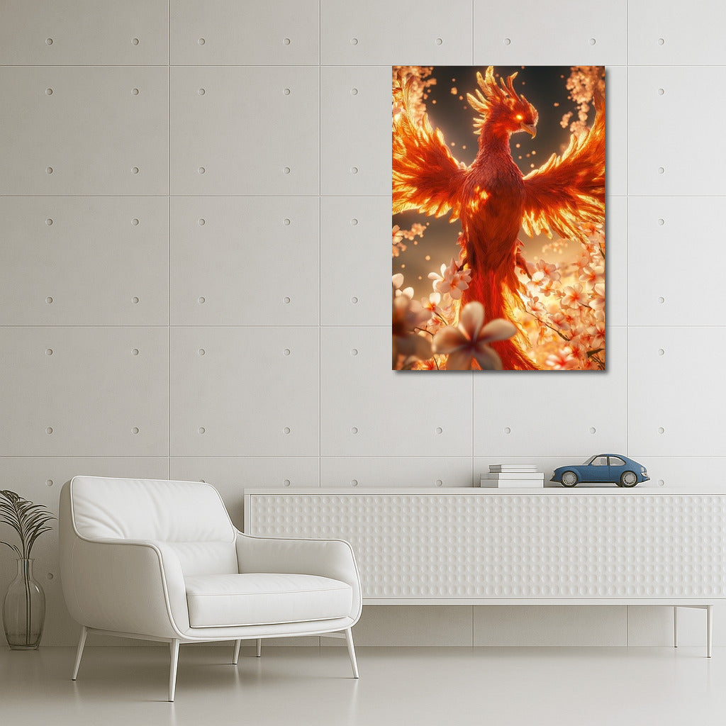 Floral Phoenix: Flight of the Fire Wings
