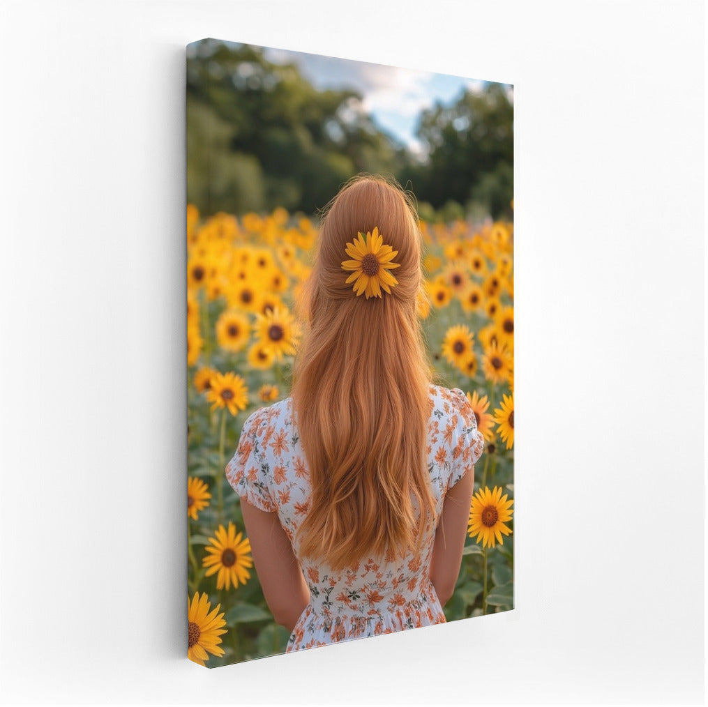 Dance in Sunflowers: Summer Silhouette