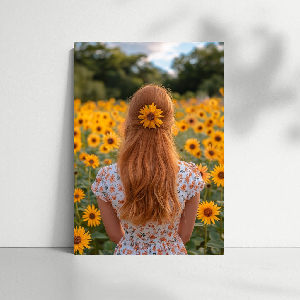 Dance in Sunflowers: Summer Silhouette