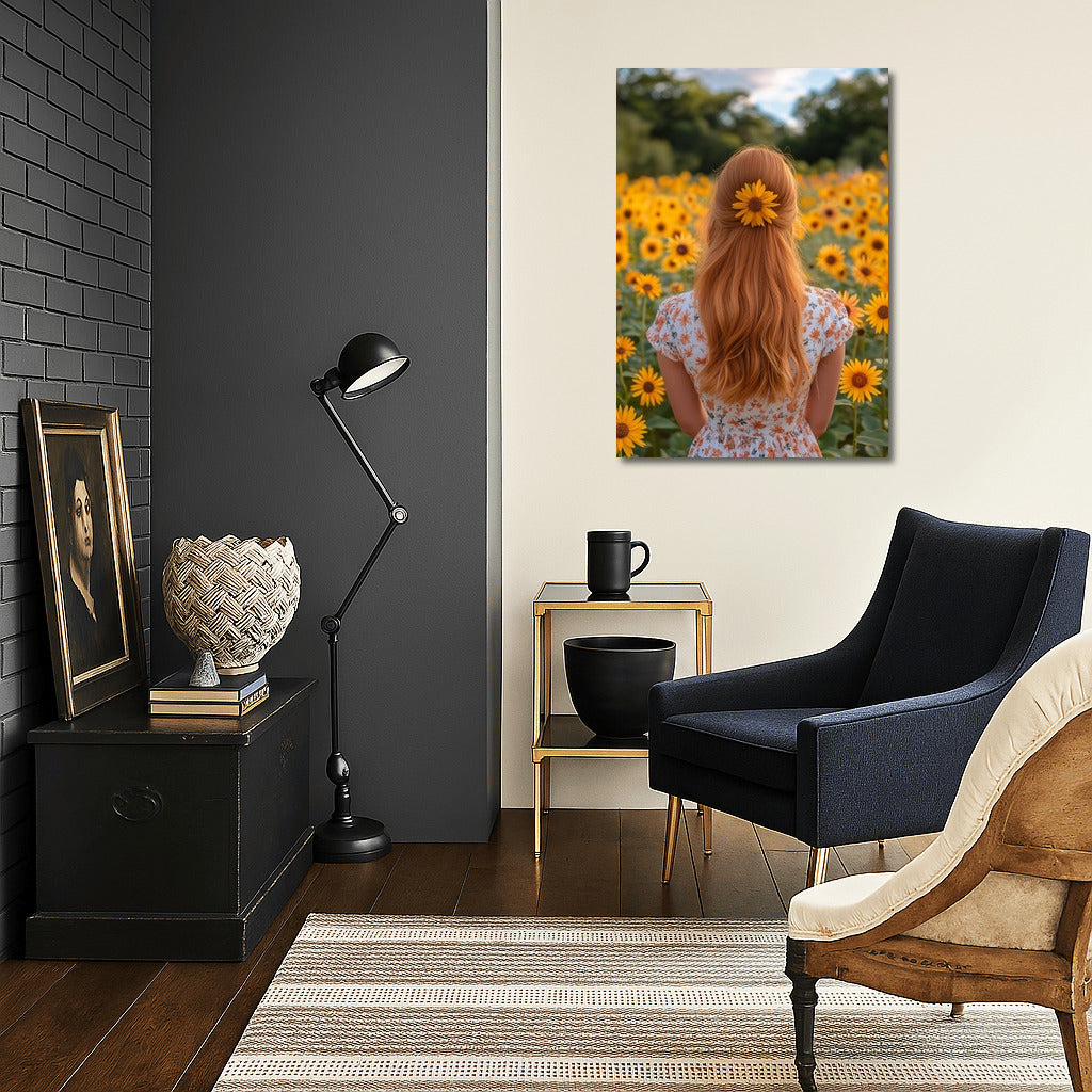 Dance in Sunflowers: Summer Silhouette