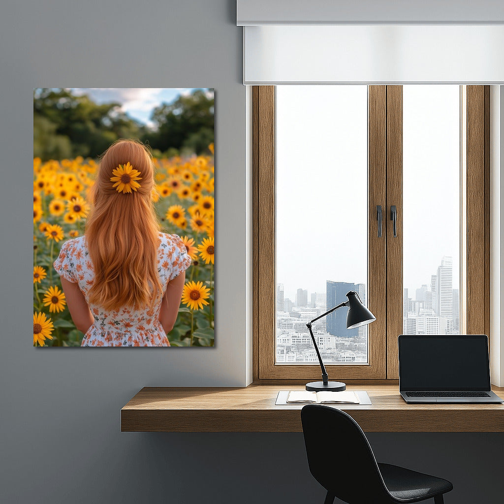 Dance in Sunflowers: Summer Silhouette
