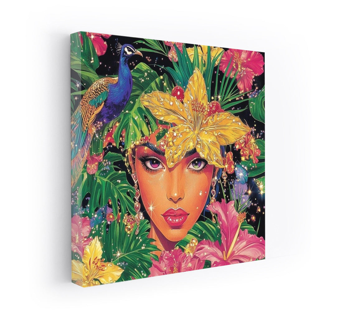 Tropical Sphinx: Mystery in Flowers and Feathers