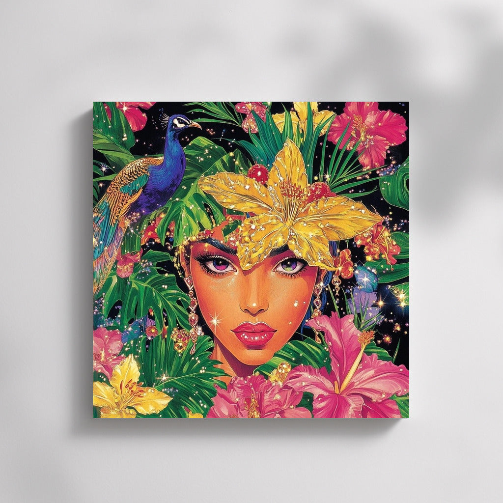 Tropical Sphinx: Mystery in Flowers and Feathers
