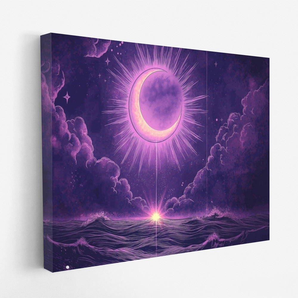 Moon Waltz in Violet Embrace