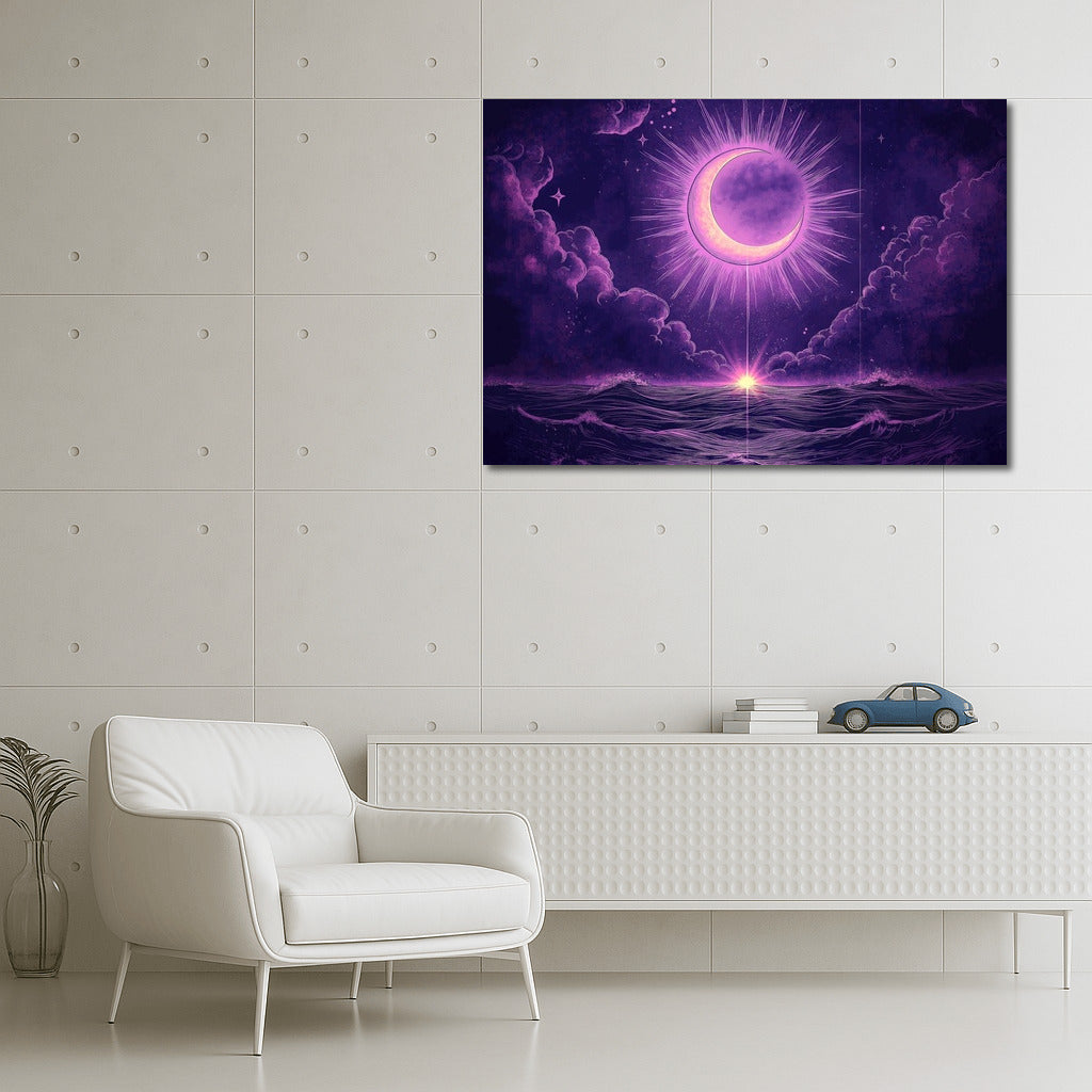 Moon Waltz in Violet Embrace