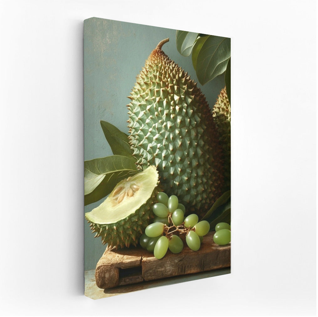 Tropical Duet: Durian and Grapes