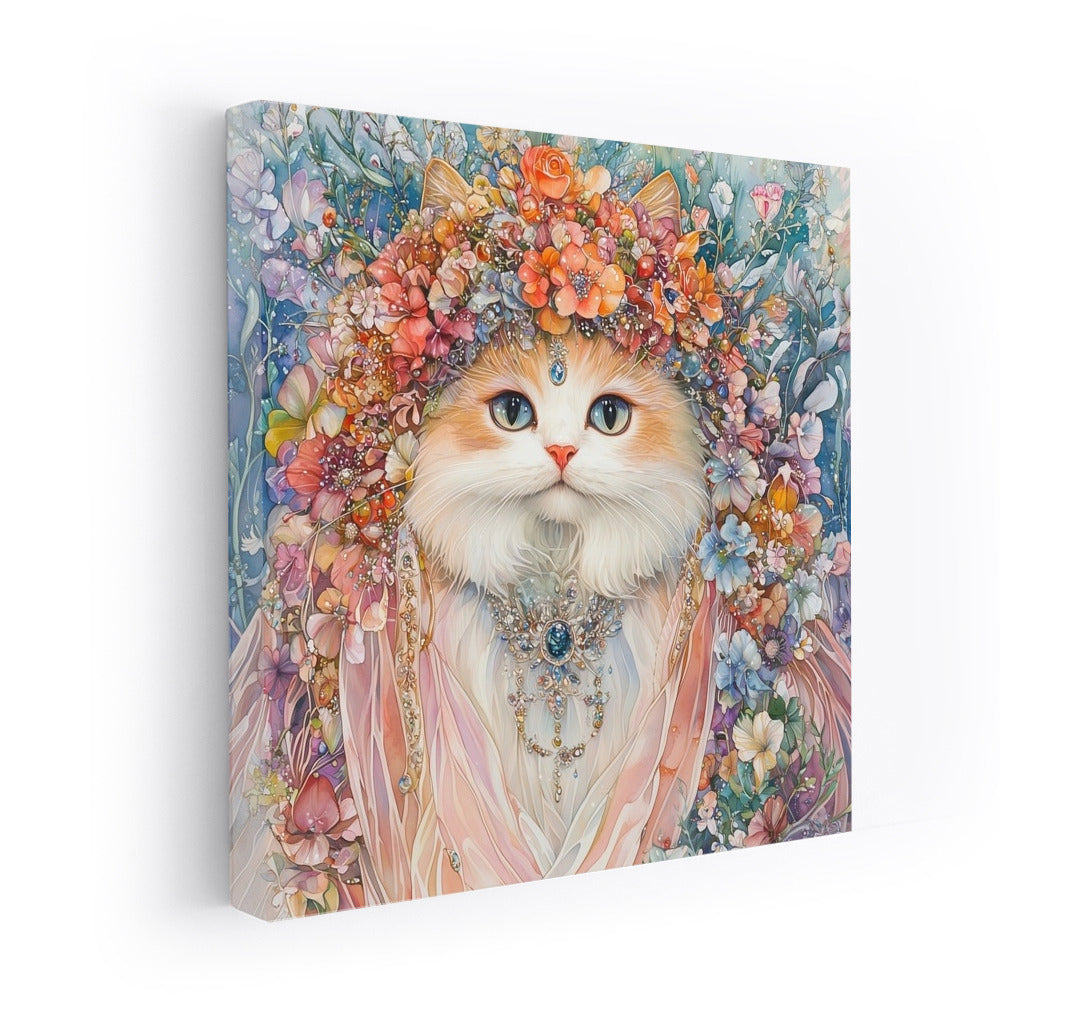 Flower King: Cat in a Wreath