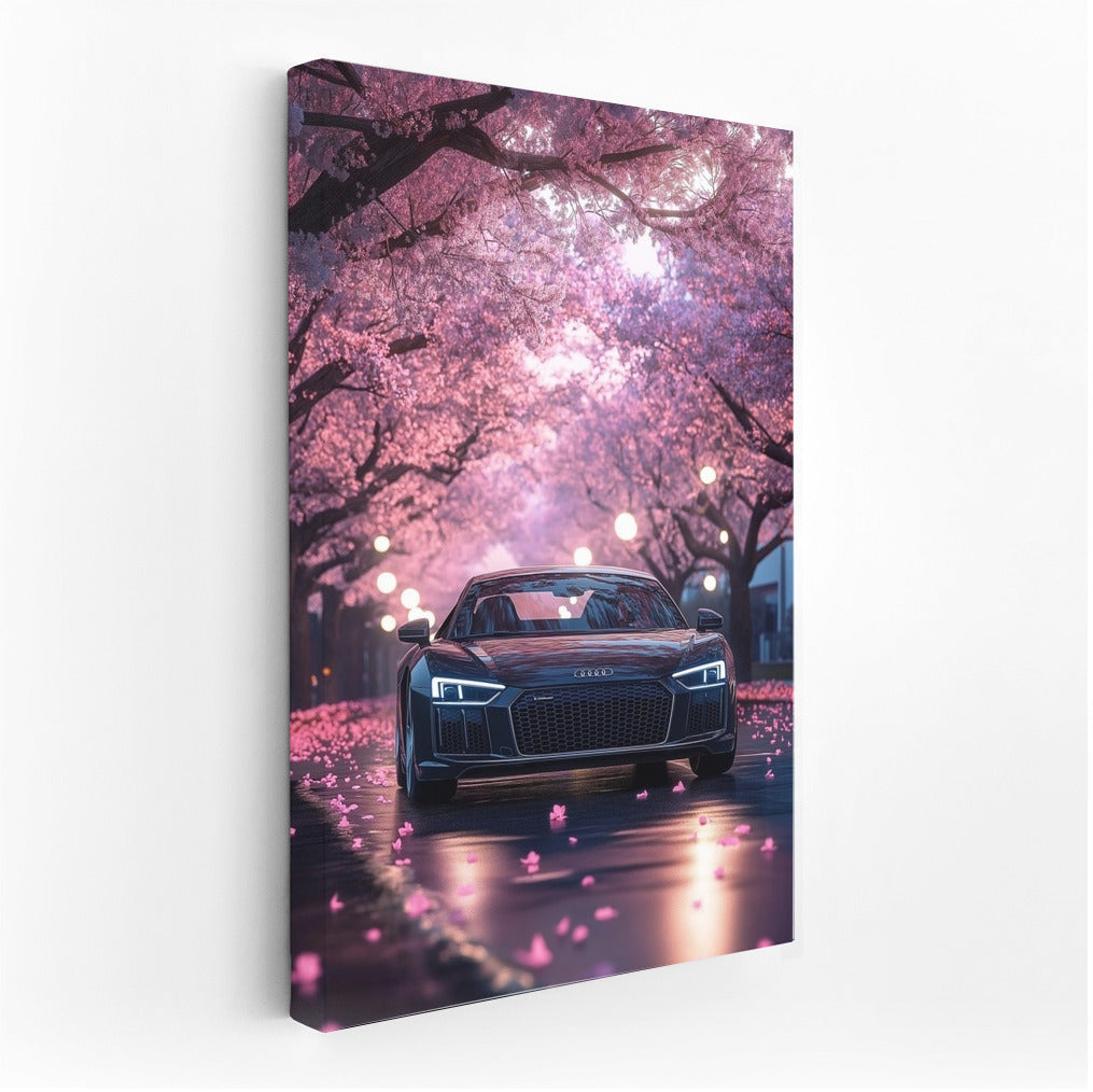 Sakura and Speed: Audi R8 Symphony
