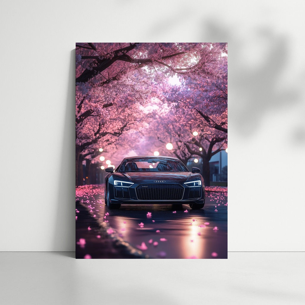 Sakura and Speed: Audi R8 Symphony