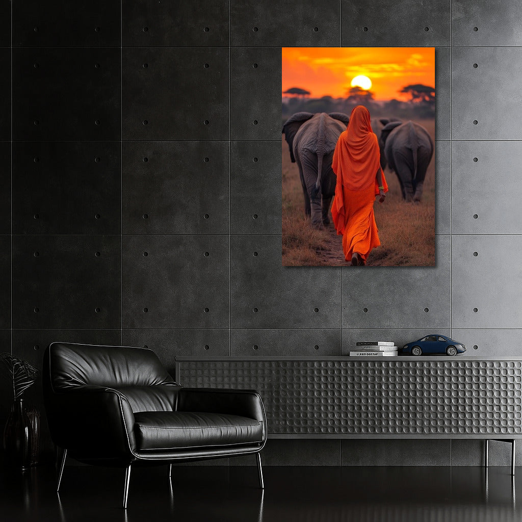 Dance with Elephants at Sunset